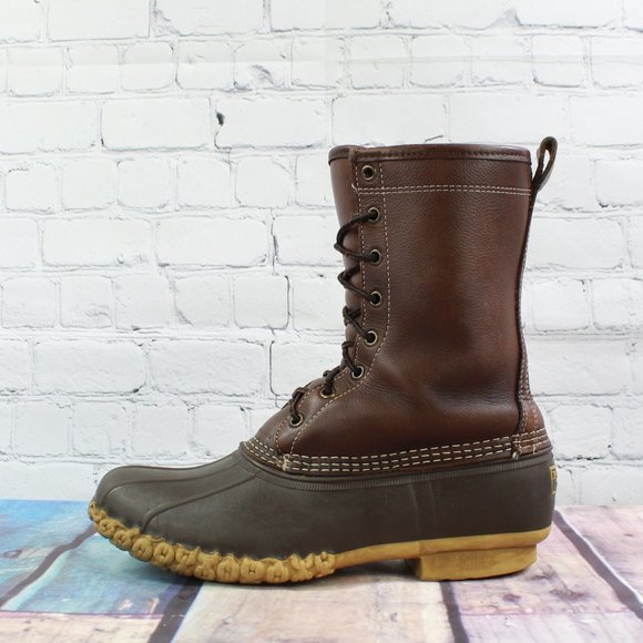 L.L. Bean Other - LL Bean Boots Shearling Lined Leather Duck Size 8